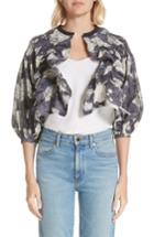 Women's Tricot Comme Des Garcons Rose Print Jacket - Grey