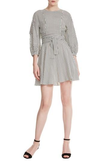 Women's Maje Roxby Stripe Dress - Black