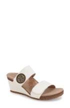 Women's Aetrex 'marilyn' Leather Wedge Sandal