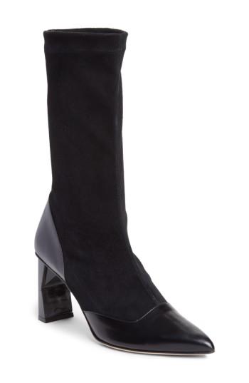 Women's Tibi Felice Pointy Toe Boot Eu - Black