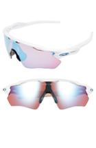 Women's Oakley Radar Ev Path 50mm Sunglasses - White/ Prizm Sapphire Snow