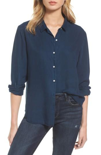 Women's Dl1961 X The Blue Shirt Shop W 4th & Jane Slim Fit Shirt - Blue