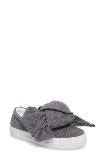 Women's Joshua Sanders Bow Slip-on Sneaker .5us / 35eu - Grey
