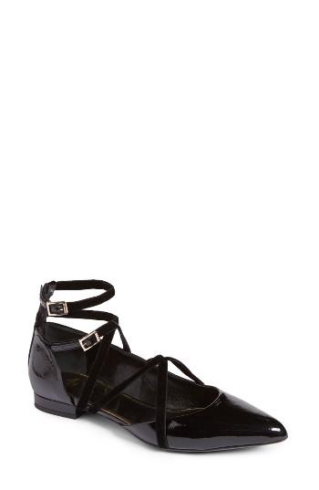 Women's Lanvin Strappy Ballet Flat .5 Us/40 Eu - Black