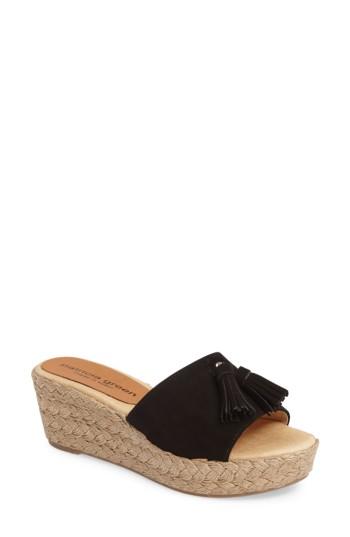 Women's Patricia Green Jane Platform Espadrille Sandal M - Black