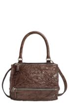 Givenchy 'small Pepe Pandora' Leather Crossbody Bag - Grey