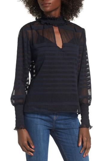 Women's Devlin Hazel Sheer Ruffle Blouse