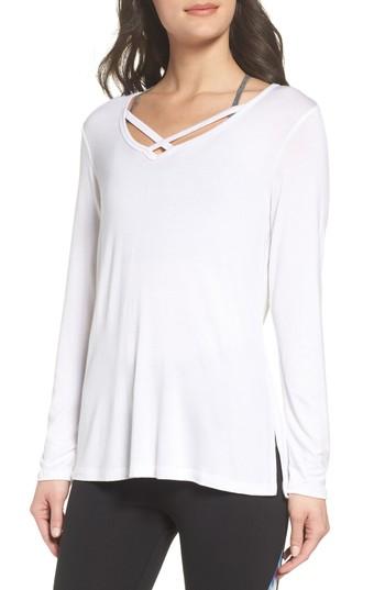 Women's Beyond Yoga Cross Me Once Top - White