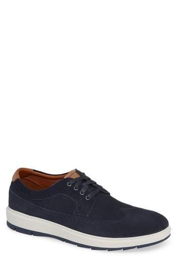 Men's Johnston & Murphy Elliston Wingtip Sneaker M - Blue