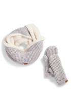 Barbour Fleece Lined Snood & Mittens Set, Size - Ivory