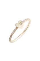 Women's Dana Rebecca Livi Gold Heart Diamond Ring