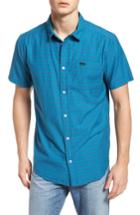 Men's Rvca Delivery Woven Shirt - Blue