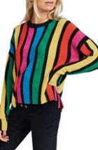 Women's Show Me Your Mumu Rainbow Parade Pleat Sweater - Red