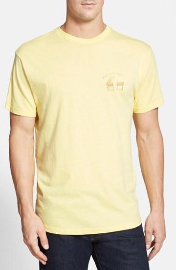 Margaritaville 'keep Calm' Cotton Jersey T-shirt Banana Yellow