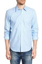 Men's Jeremy Argyle Slim Fit Check Sport Shirt, Size - Blue