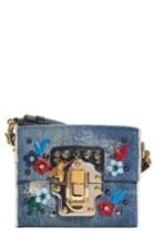 Dolce & Gabbana Embellished Denim Crossbody Bag -