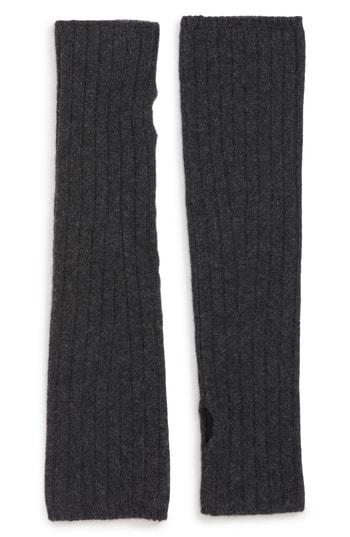 Women's Halogen Cashmere Arm Warmer, Size - Black