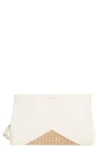 Pixie Mood Margaret Faux Leather Clutch - White