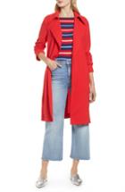 Women's Halogen Trench Coat - Red