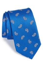 Men's Nordstrom Paisley Silk Tie, Size - Blue