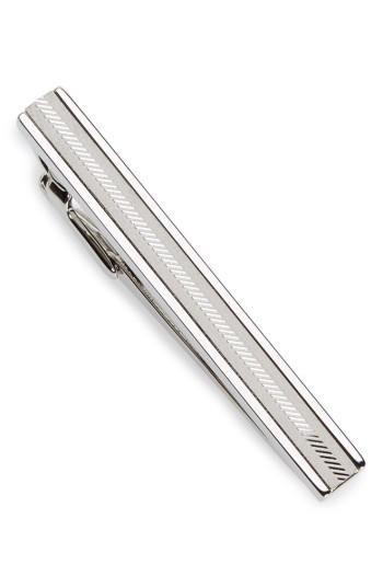 Men's Boss Etched Stripe Tie Bar