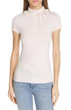 Women's Ted Baker London Ruffle Neck Fitted Tee - Pink