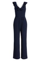 Women's Wayf Ruffle Jumpsuit, Size - Blue