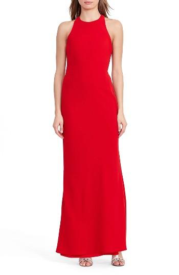 Women's Lauren Ralph Lauren Halter Gown
