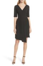 Women's Milly Asymmetrical Sheath Dress - Black