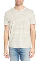 Men's Jeremiah Stripe Hemp & Cotton T-shirt, Size - White