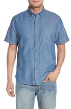 Men's Tommy Bahama Chevron Cantina Sport Shirt, Size - Blue