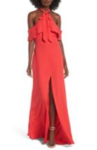 Women's Privacy Please Bennette Cold Shoulder Maxi Dress - Red