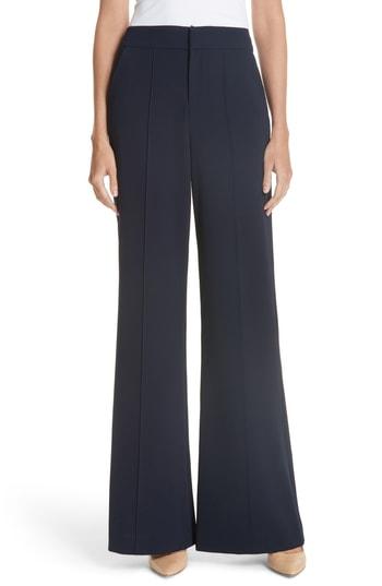 Women's Alice + Olivia Dylan High Waist Wide Leg Pants - Blue