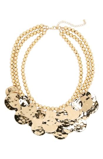 Women's Cara Multistrand Statement Bib Necklace