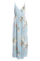 Women's Bp. Floral Print Maxi Dress - Blue