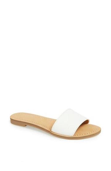 Nine West 'summers' Slide Sandal White