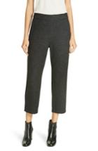 Women's Eileen Fisher Twill Knit Crop Trousers, Size - Grey
