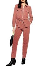 Women's Topshop Corduroy Boilersuit Us (fits Like 0-2) - Pink