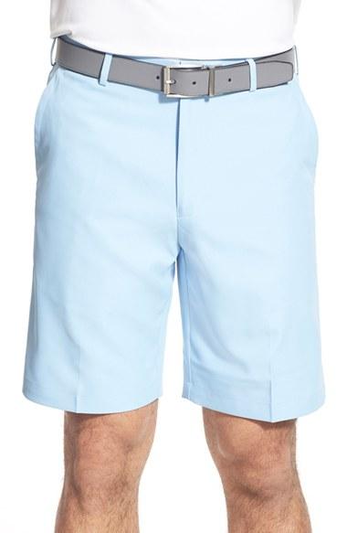 Men's Peter Millar 'salem' Flat Front Performance Shorts - Blue