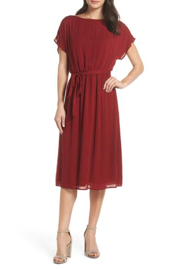 Women's Charles Henry Tulip Sleeve Shift