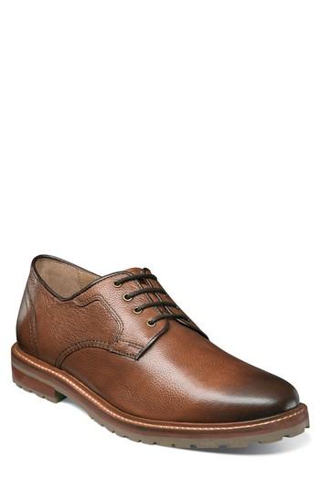 Men's Florsheim Estabrook Plain Toe Derby D - Brown