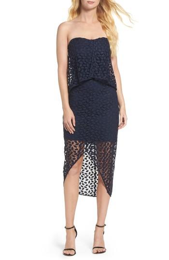 Women's Chelsea28 Strapless Popover Dress - Blue/green