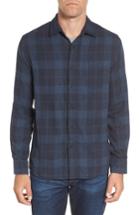 Men's Grayers Helsby Double Cloth Plaid Sport Shirt, Size - Blue