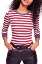 Women's Free People Good On You Stripe T-shirt - Red