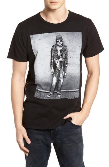 Men's Live Nation Graphic Tees Kurt Cobain Classic T-shirt - Black
