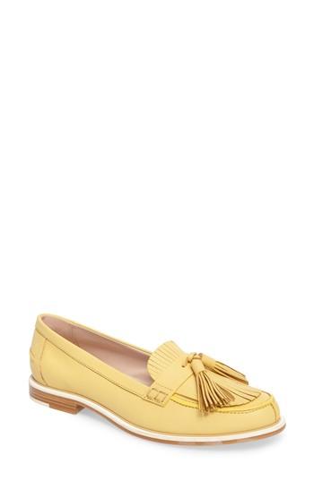 Women's Tod's Fringe Tassel Loafer Us / 35eu - Yellow