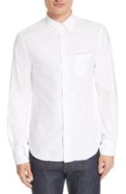 Men's Officine Generale Solid Sport Shirt - White