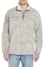 Men's True Grit Marled Quarter Zip Pullover - Green