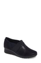 Women's Clarks Caddell Denali Ankle Loafer N - Blue