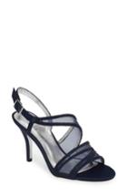 Women's Adrianna Papell Adelphi Asymmetrical Mesh Sandal .5 M - Blue